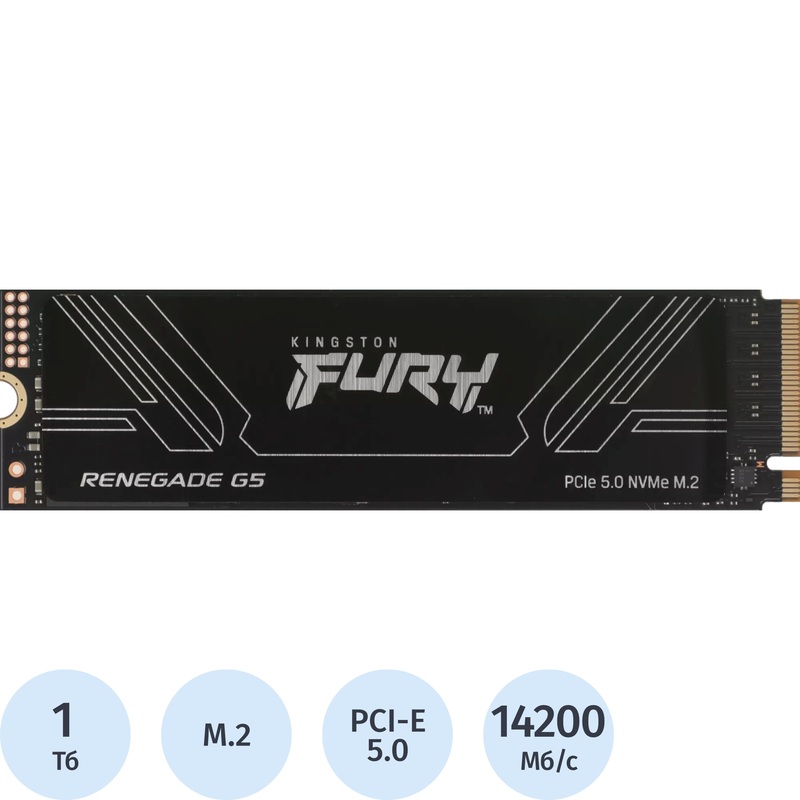 Изображение товара SSD накопитель Kingston Fury Renegade G5 1 ТБ (SFYR2S/1T0) Изображение товара SSD накопитель Kingston Fury Renegade G5 1 ТБ (SFYR2S/1T0)