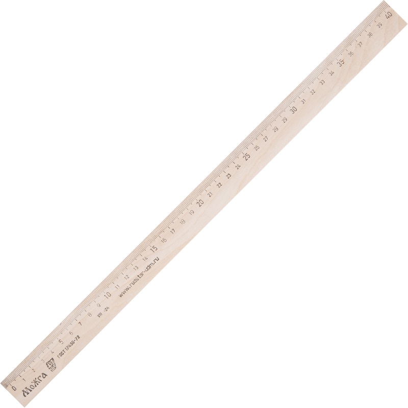 Изображение товара Линейка Можга ЛП-400 40 см деревянная коричневая измерительный инструмент