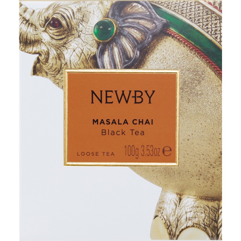 Изображение товара Чай листовой черный Newby Masala Chai 100 г с кардамоном Индия