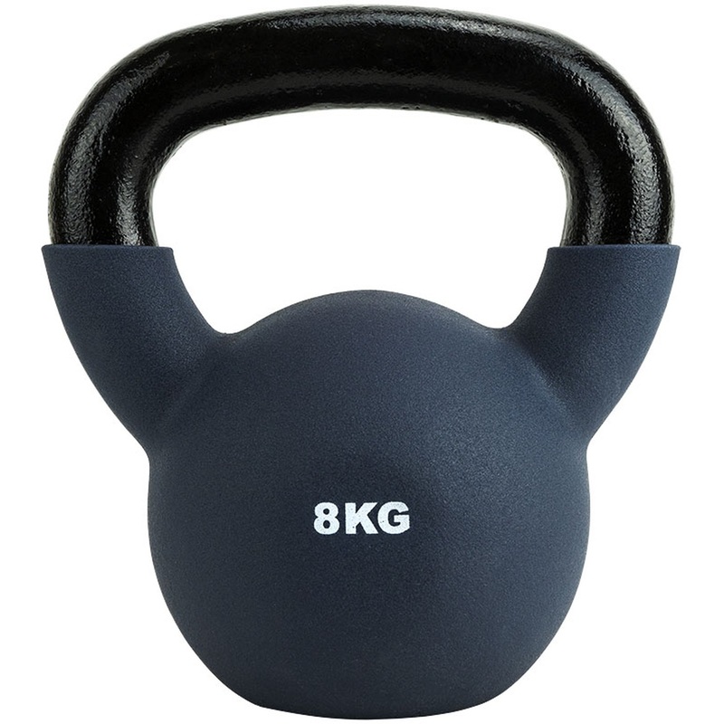 Изображение товара Гиря чугунная Torres PL55228 8 кг с неопреновым покрытием