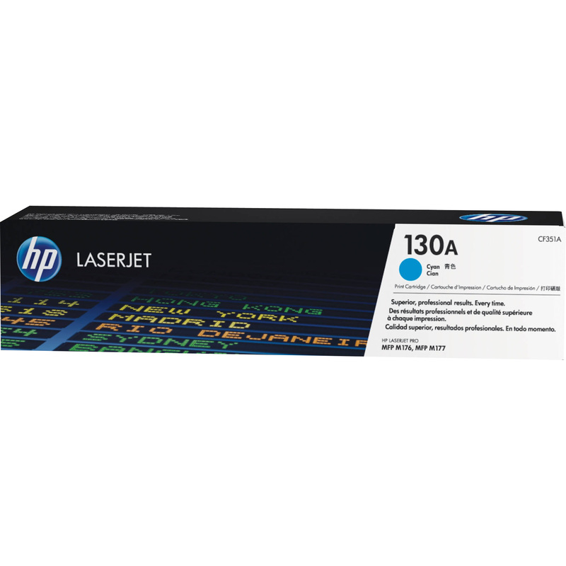 Изображение товара Оригинальный голубой лазерный картридж HP 130A CF351A для Color LaserJet