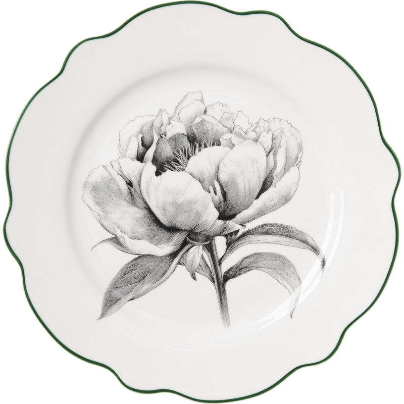 Изображение товара Тарелка десертная Home Queen Флорес 19.3 см фарфоровая разноцветная