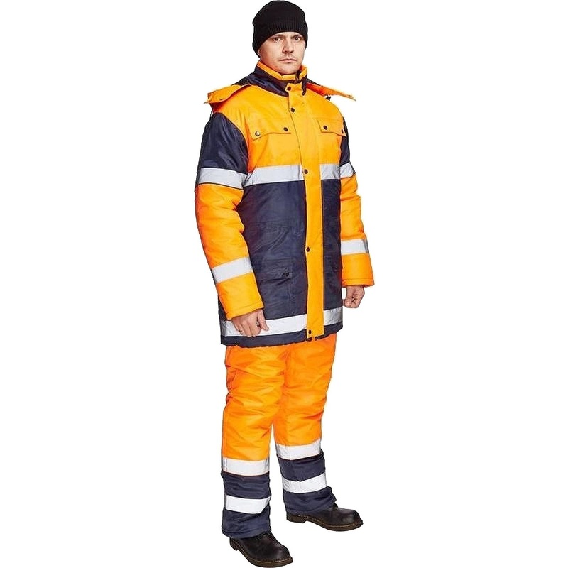 Изображение товара Костюм сигнальный зимний Спектр-1 КБР оранжево-синий с СОП 64-66 рост 182-188