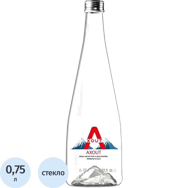 Изображение товара Вода минеральная Axout столовая негазированная 0.75 л