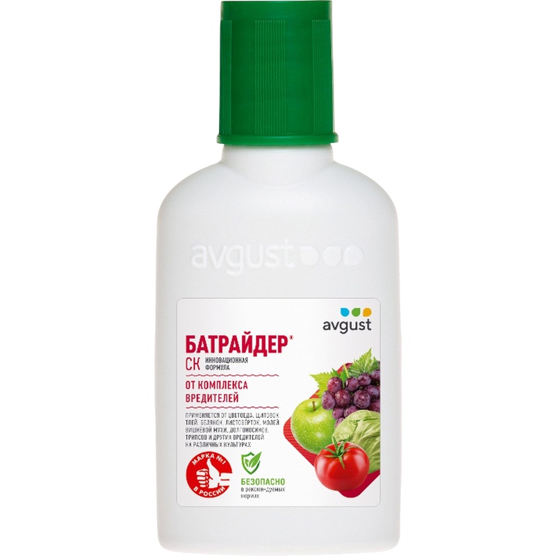 Изображение товара Инсектицидное средство Avgust Батрайдер 50 мл для борьбы с вредителями сада