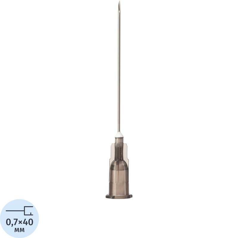 Изображение товара Игла инъекционная Paramed Luer 22G (0.7x40 мм, 100 штук в упаковке)