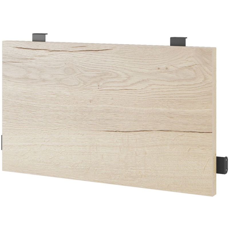 Изображение товара Экран к столу Kobor EN2-140 black/natural с креплением боковой (дуб натуральный, 1300х16х350 мм)