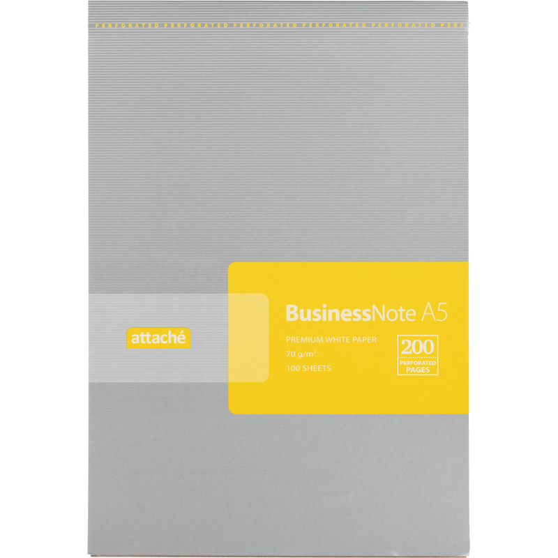 Изображение товара Блокнот Attache Микроперфорация А5 100 листов серебристый офисный