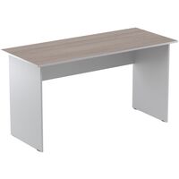 Стол прямой Easy Standard LT 16/16 (дуб тёмный/серый, 1400х600х740 мм)