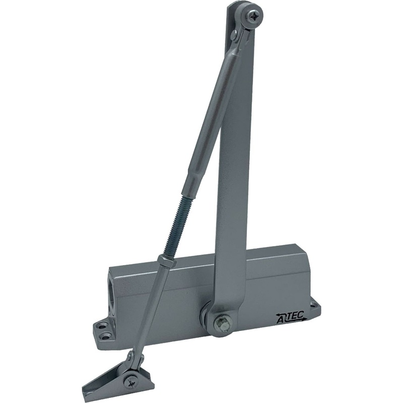 Изображение товара Доводчик дверной ATEC D206E-SI до 100 кг серый рычажной типа