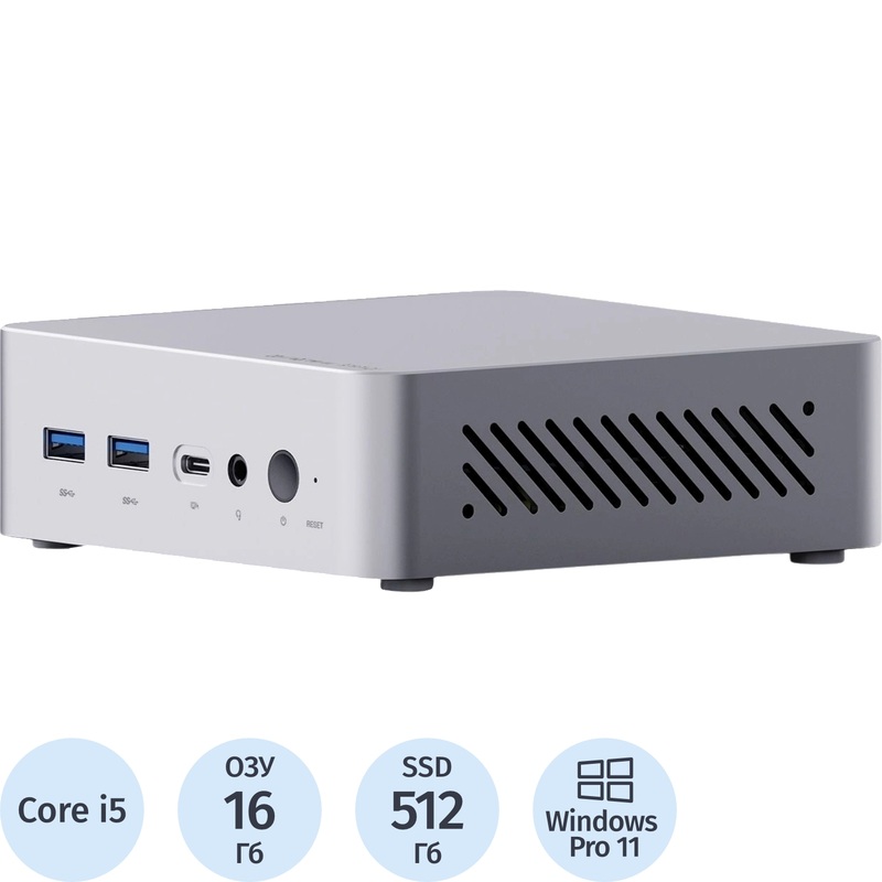 Изображение товара Неттоп Digma Pro Minimax X5 Core i5 12600H/DDR4 16 ГБ/SSD 512 ГБ/Windows 11 Pro (DPP5-ADXW06) Изображение товара Неттоп Digma Pro Minimax X5 Core i5 12600H/DDR4 16 ГБ/SSD 512 ГБ/Windows 11 Pro (DPP5-ADXW06)