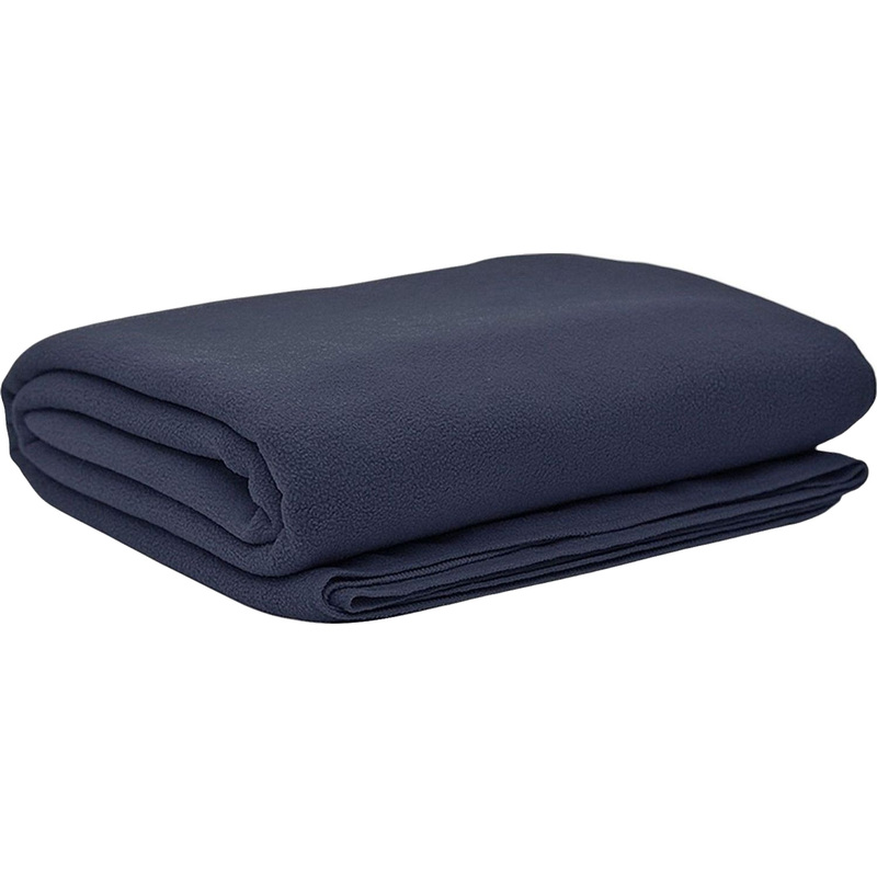 Изображение товара Плед флис 150х200 см тёмно-синий для дома и путешествий
