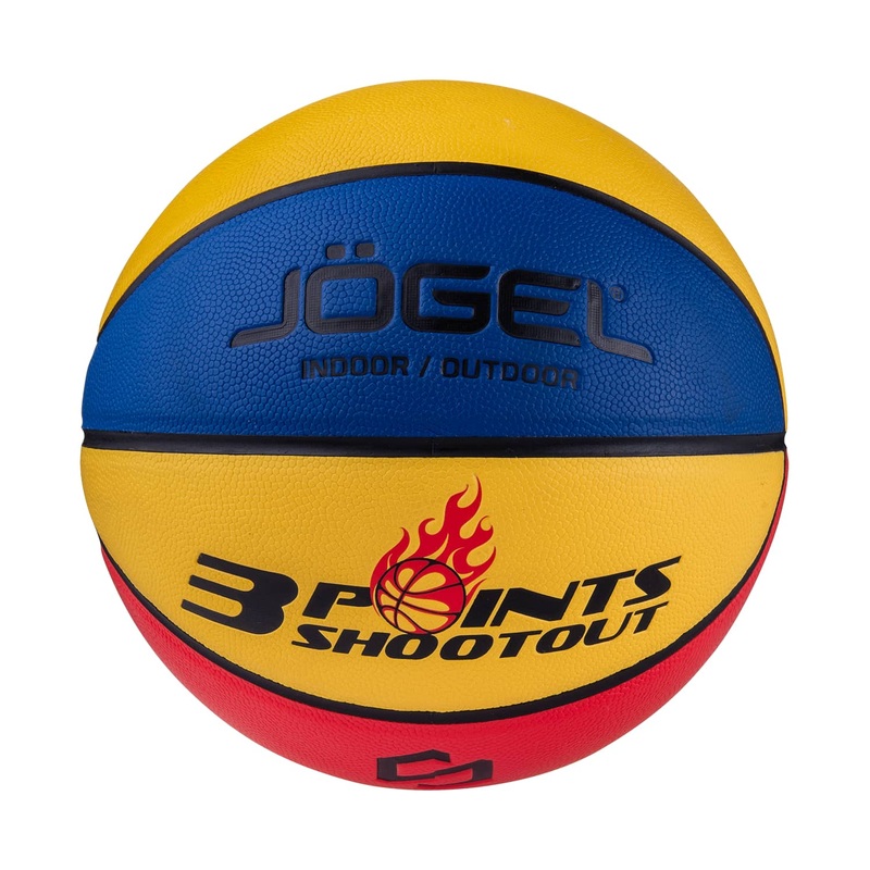 Изображение товара Баскетбольный мяч Jogel Streets 3Points №7 для улицы и зала 8 панелей