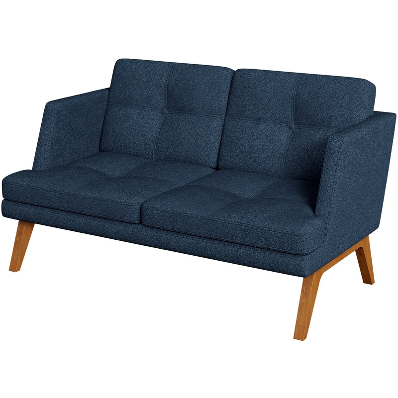 Изображение товара Диван двухместный Лаунж Bev2-2 темно-синий (ткань)