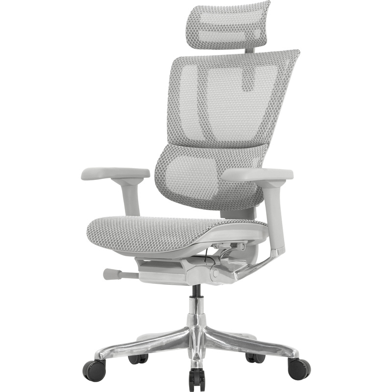 Изображение товара Кресло для руководителя эргономичное Falto IOO-E2 ELITE серое (сетка, металл)