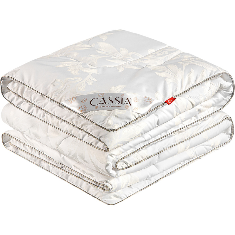 Изображение товара Одеяло 1.5-спальное Cassia Айлин 140x205 см стёганое с кантом белое