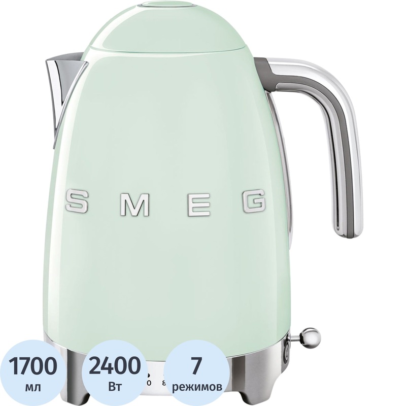 Изображение товара Чайник электрический Smeg KLF04PGEU зелёный
