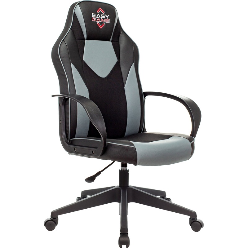 Изображение товара Кресло игровое Easy Game 905TPU серое/чёрное (экокожа, пластик)