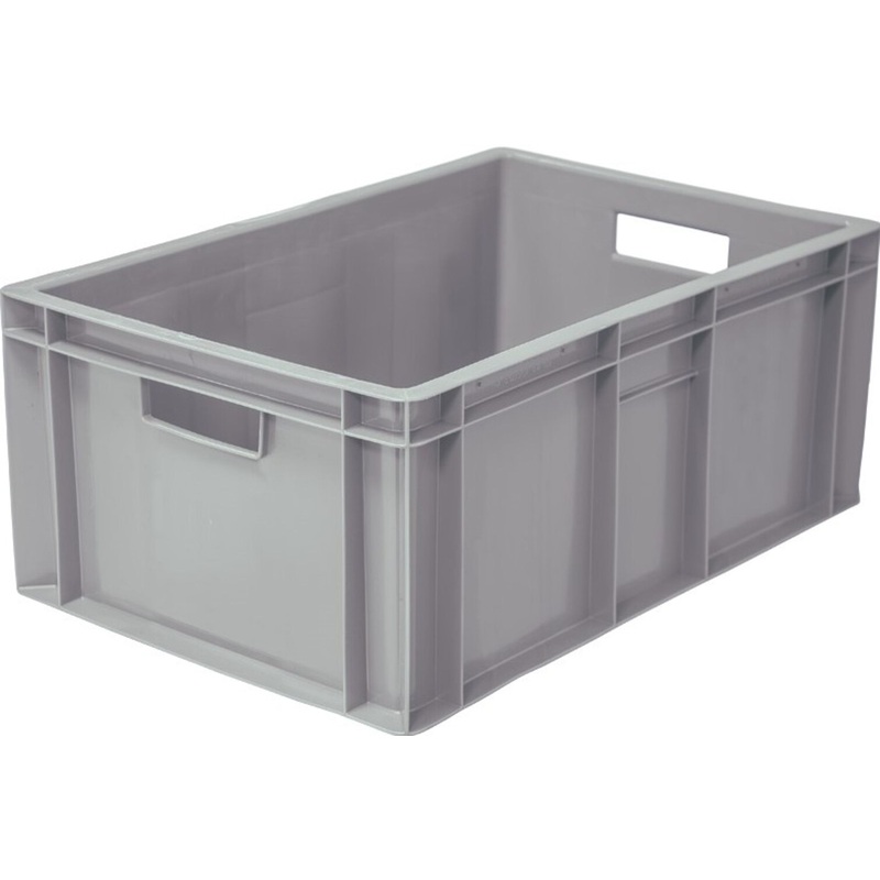 Изображение товара Уцененный универсальный полимерный ящик из ПНД 600х400х250 мм серый
