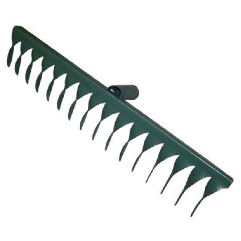 Изображение товара Грабли прямые с витыми зубьями металл 42 см (без черенка)