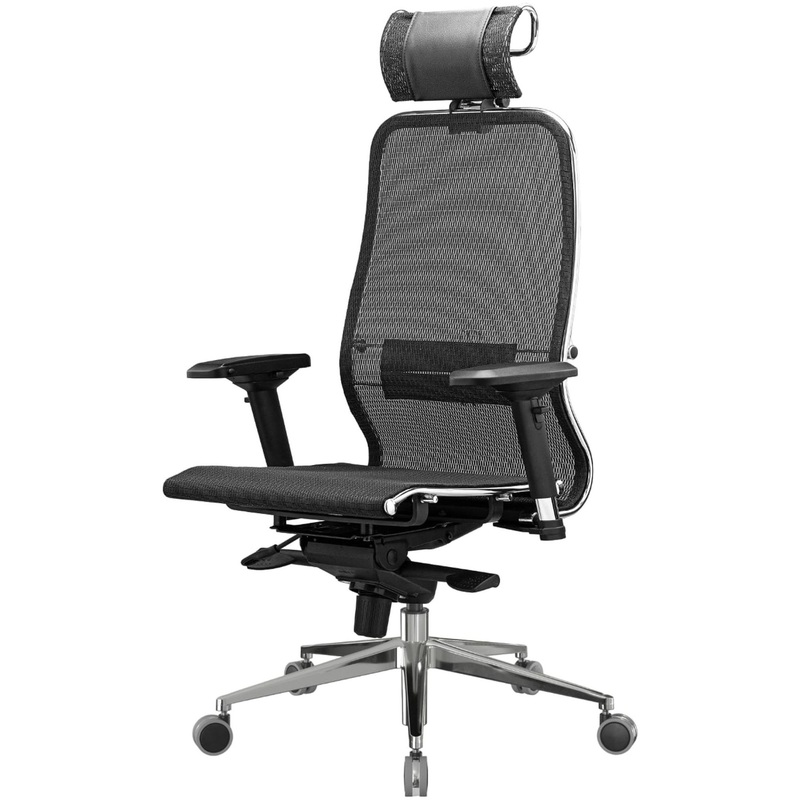 Изображение товара Уценка. Кресло для руководителя Метта Samurai S-3.041 черное (сетка, металл)