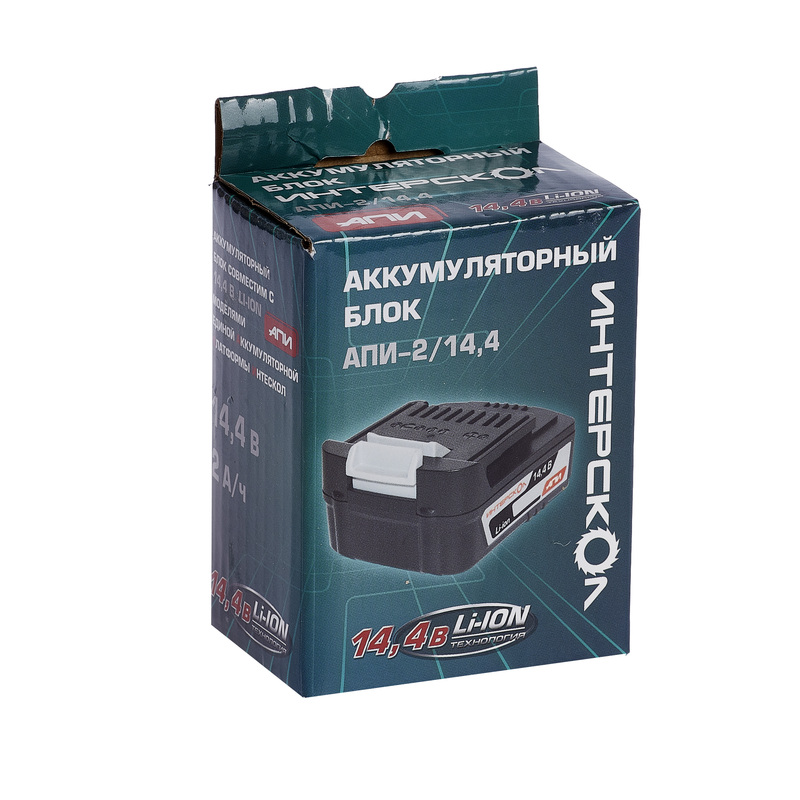 Изображение товара Аккумулятор Интерскол АПИ-2/14.4 14 В 2 Ач Li-ion слайдерный для инструмента