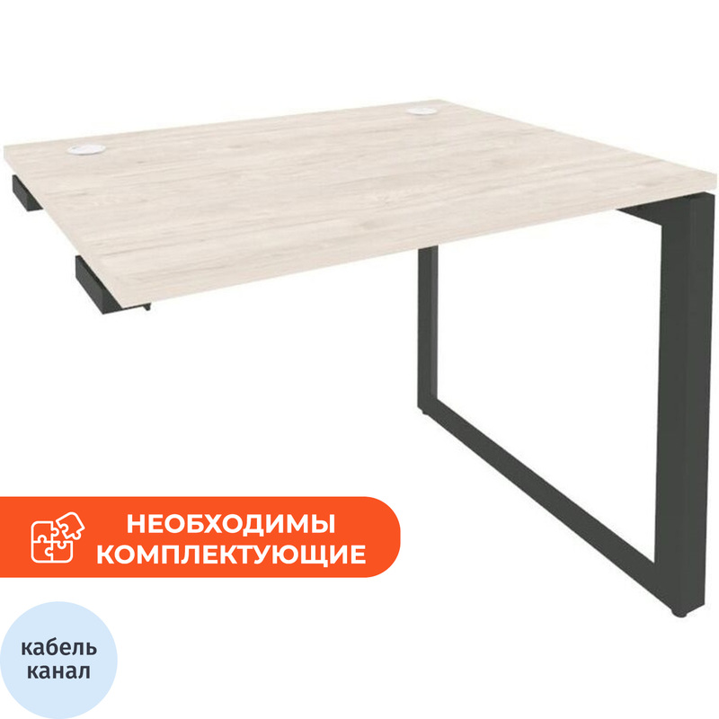 Изображение товара Стол прямой ONIX-О O.MO-SPR-1.8 (венге светлый/антрацит, 980х800х750 мм)