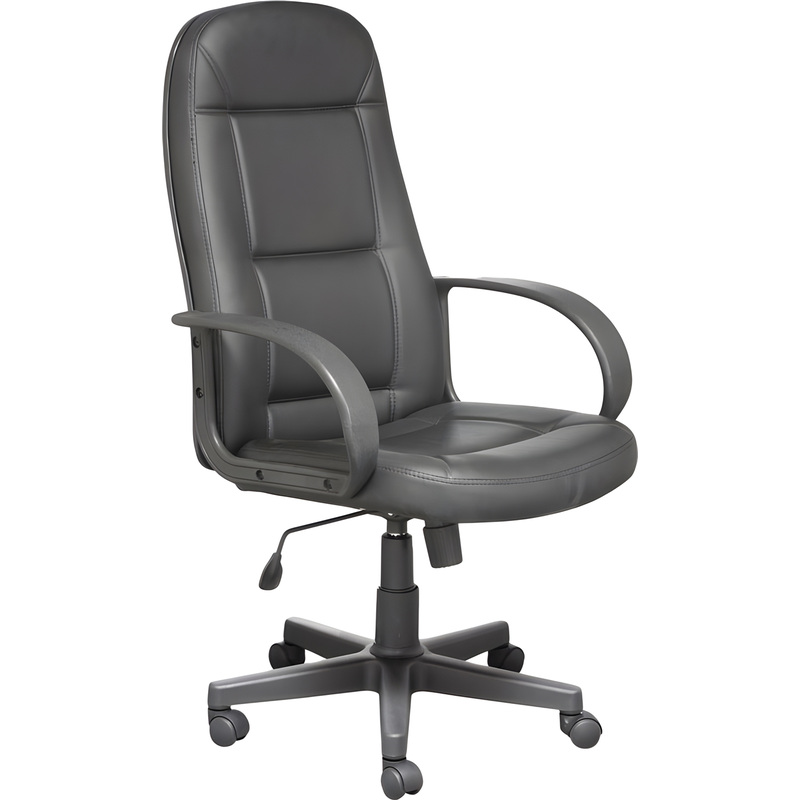 Изображение товара Кресло для руководителя Идра Бюджет чёрное (экокожа, пластик)