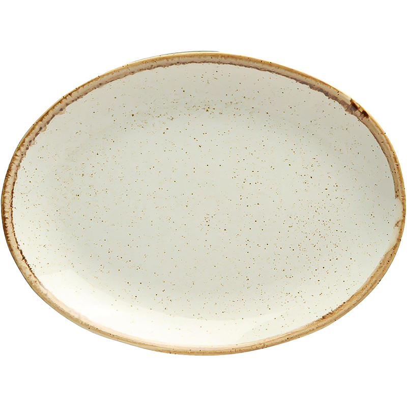 Изображение товара Блюдо для подачи фарфоровое Porland Seasons 31x24 см бежевое