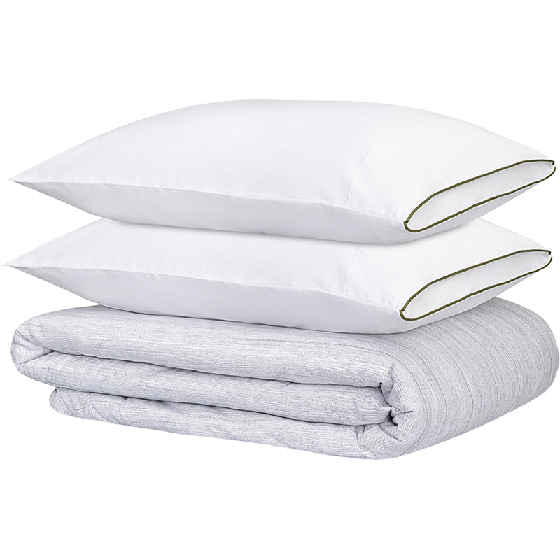 Изображение товара Комплект постельного белья Tkano Meditation 1.5-спальное из хлопка с застежкой молния