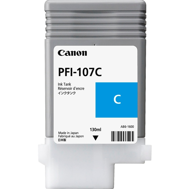 Изображение товара Оригинальный голубой струйный картридж Canon PFI-107C для imagePROGRAF