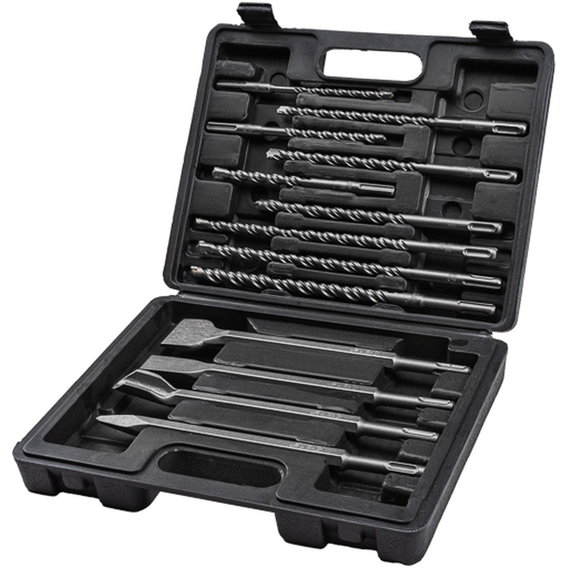 Изображение товара Набор буров и долот Kranz SDS-plus 13 предметов KR-91-0409 профессиональный