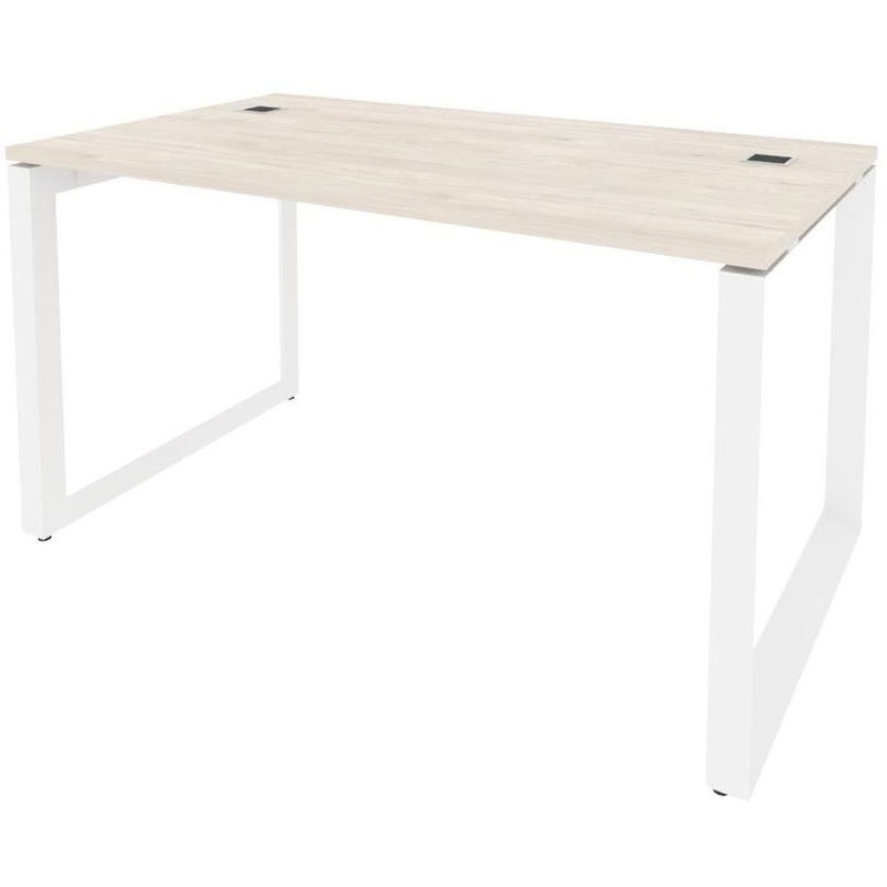 Изображение товара Уценка. Стол руководителя письменный Onix Direct O.MO-SRR-3.8 (денвер светлый/белый, 1380х800х750 мм)