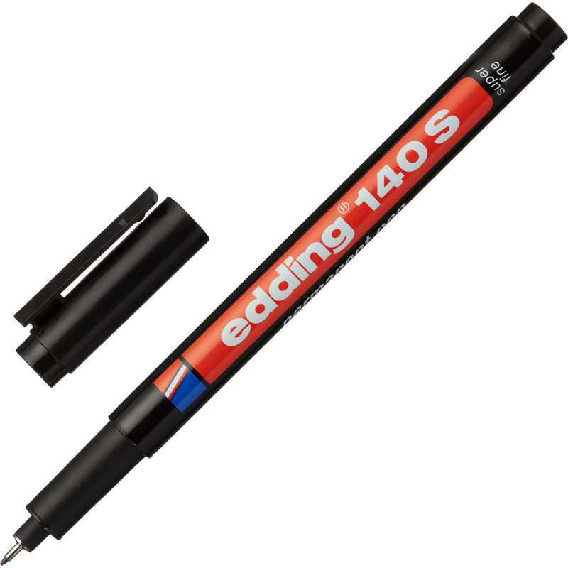 Изображение товара Промышленный перманентный маркер Edding E-140/1 для глянцевых поверхностей черный 0.3 мм