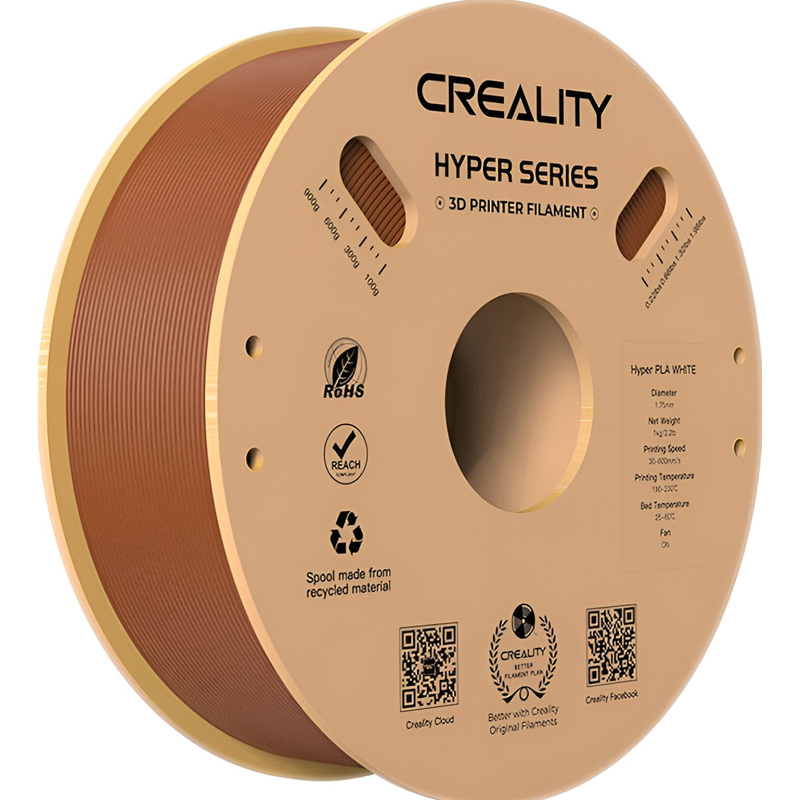 Изображение товара Пластик PLA+ для 3D-принтера Creality3D коричневый матовый 1.75 мм 1 кг