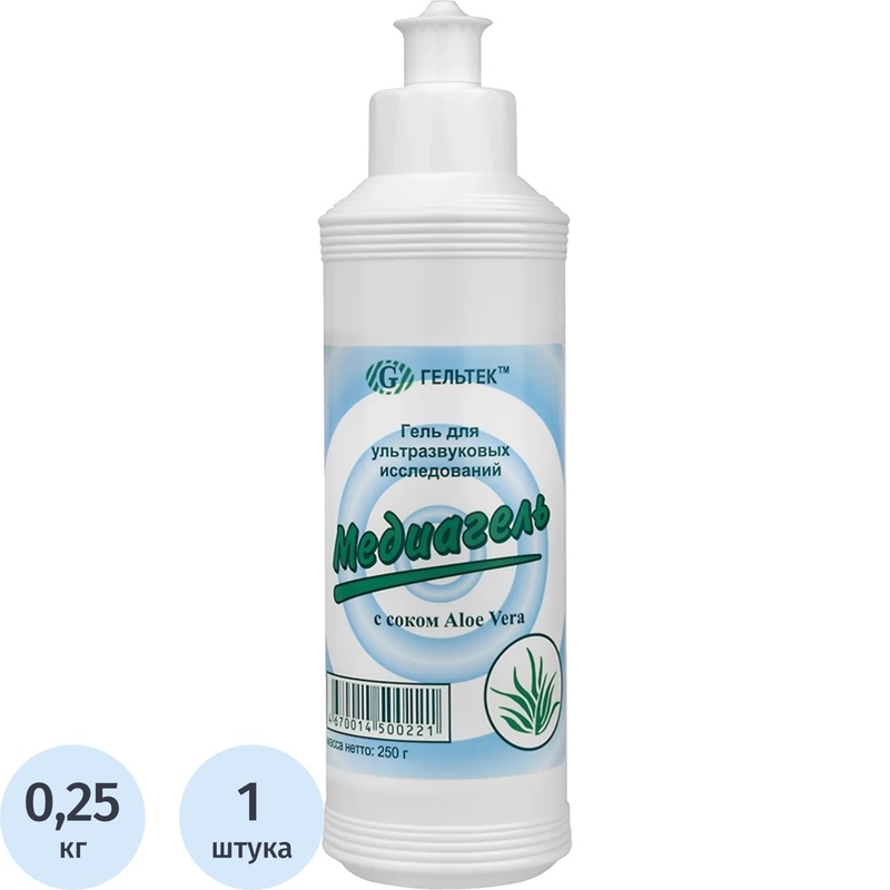 Изображение товара Гель для УЗИ Медиагель Aloe Vera высокой вязкости 250 г