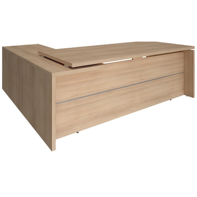 Изображение товара Стол руководителя угловой Yalta с правой приставкой, акация лорка