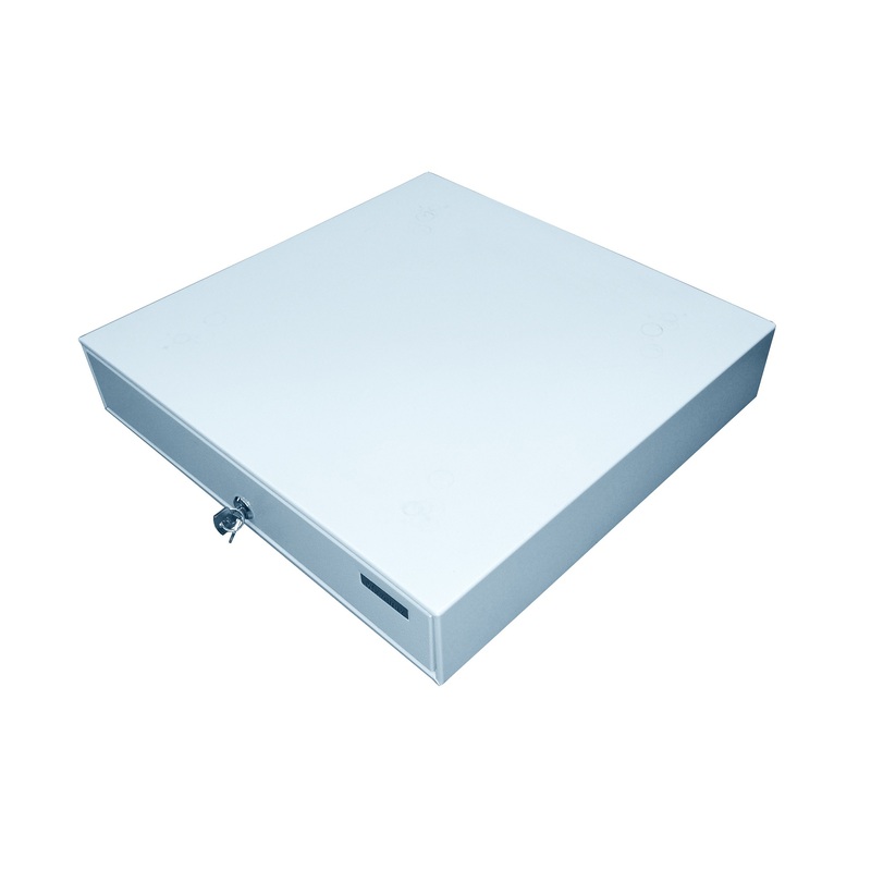 Изображение товара Денежный ящик Меркурий-100 428x432x88 мм белый металлический с механическим замком