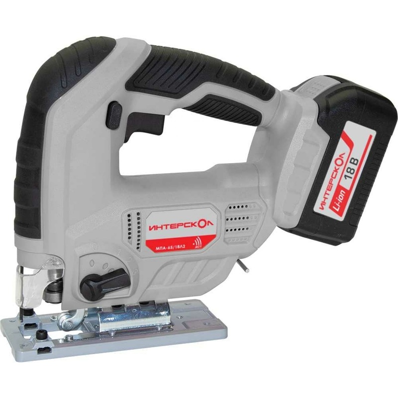 Изображение товара Электролобзик Интерскол МПА-65/18Л2 аккумуляторный 550 Вт для дерева и металла