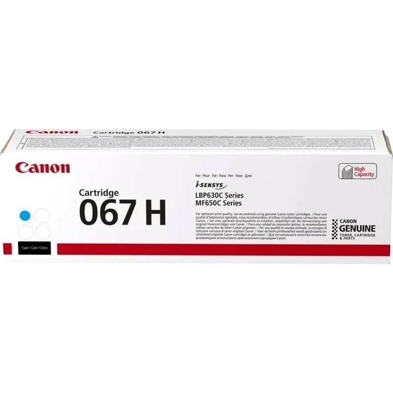 Изображение товара Картридж лазерный Canon CRG 067H C 5105C002 голубой оригинальный повышенной емкости