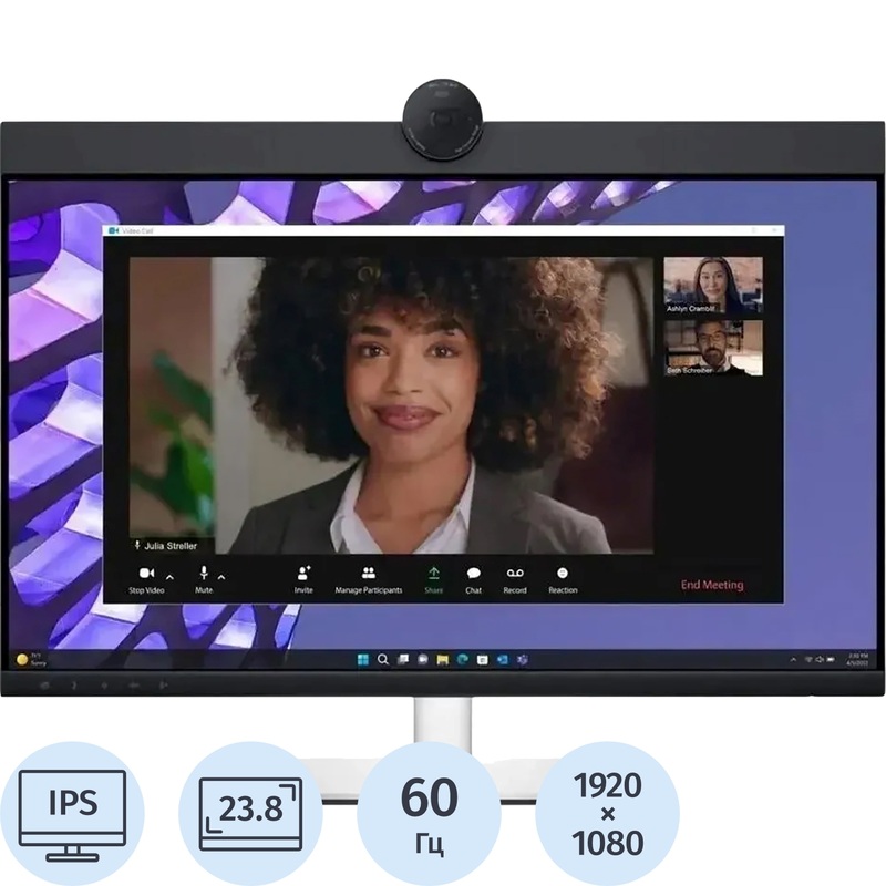 Изображение товара Монитор 23.8 Dell P2424HEB IPS Full HD с веб-камерой и USB-хабом