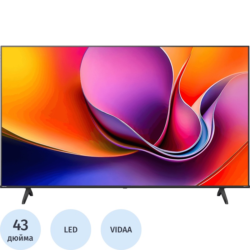 Изображение товара Телевизор 43 Hisense 43A6Q Ultra HD 4K с Smart TV HDR Wi-Fi Bluetooth и USB
