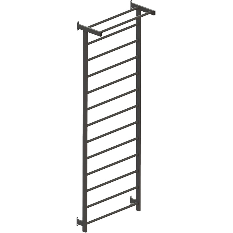 Изображение товара Стенка гимнастическая СТ-68 404x1000x2400 мм серая для спортивных залов и домашних тренировок