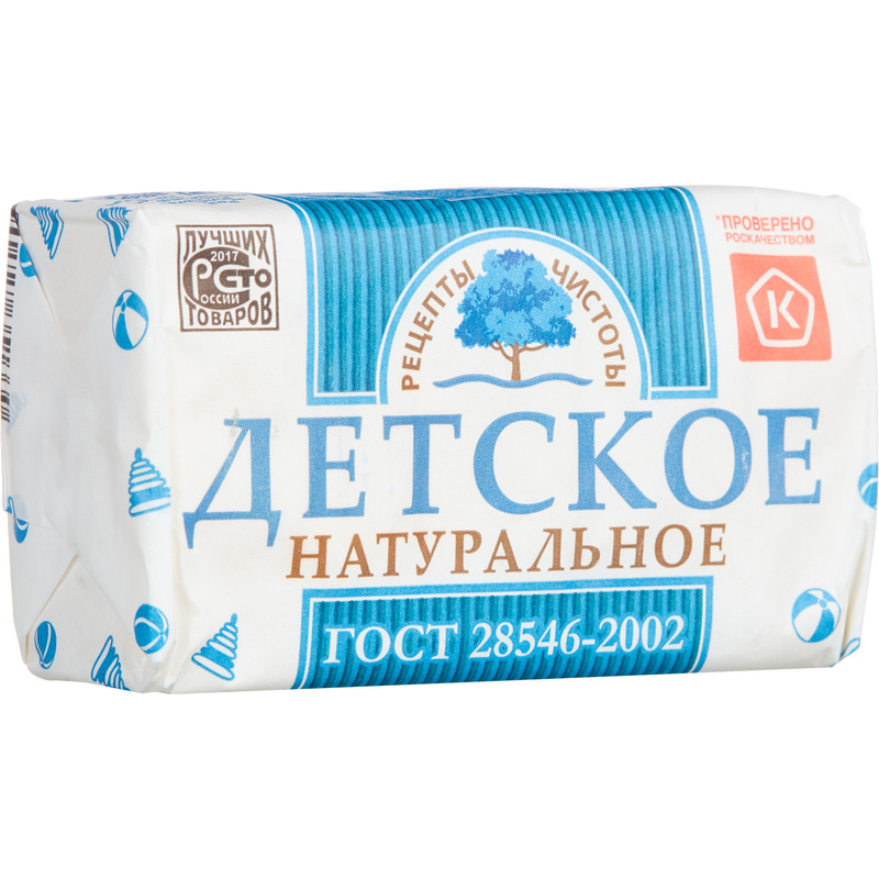Изображение товара Детское туалетное мыло Рецепты чистоты 180 г гипоаллергенно для чувствительной кожи