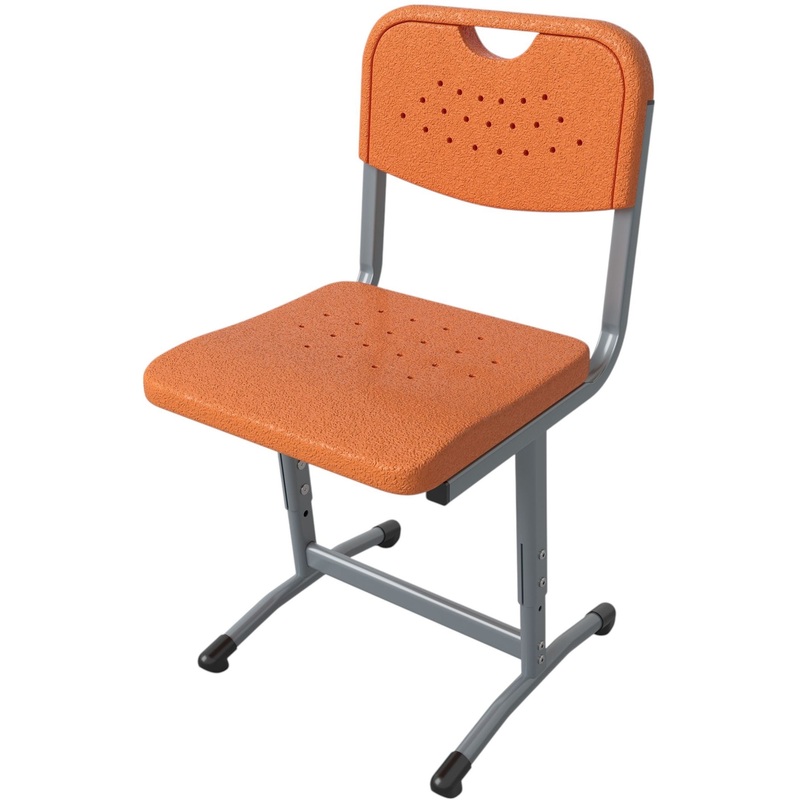 Изображение товара Ученический стул Универсал регулируемый оранжевый и серый для детей и школ