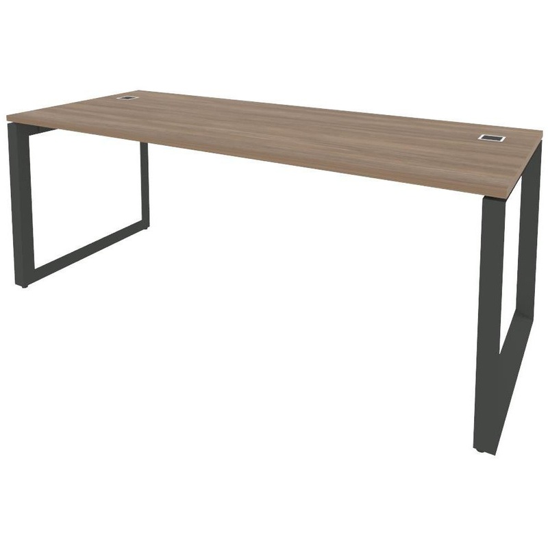 Изображение товара Стол руководителя письменный Onix Direct O.MO-SRR-6.8 дуб аризона/антрацит 1980x800x750 мм