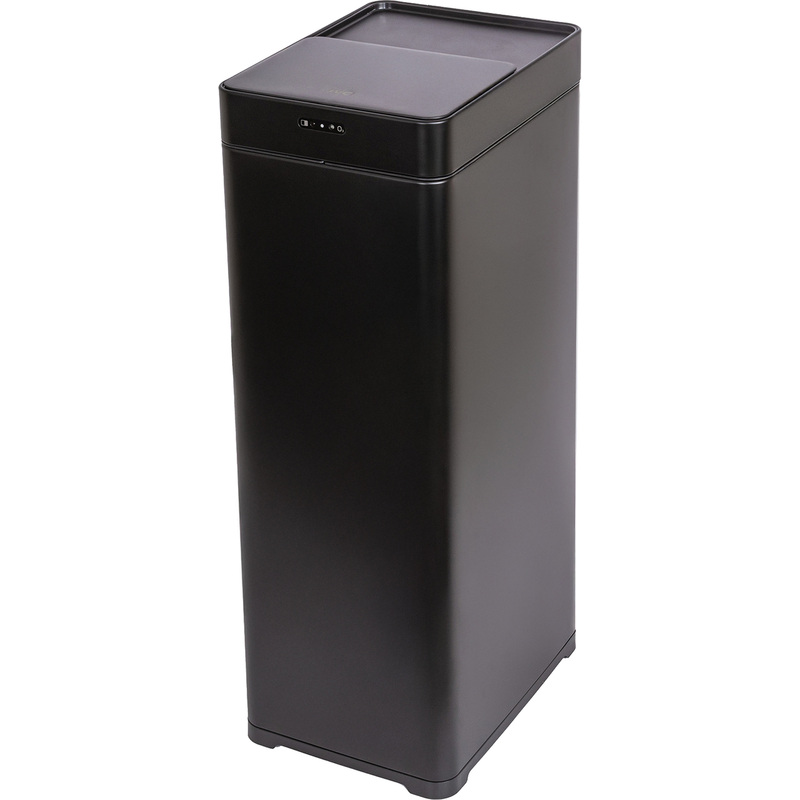 Изображение товара Уценка. Ведро мусорное сенсорное JVC JB0501B 50 л нержавеющая сталь с крышкой чёрное (73x25x34 см) Изображение товара Уценка. Ведро мусорное сенсорное JVC JB0501B 50 л нержавеющая сталь с крышкой чёрное (73x25x34 см)