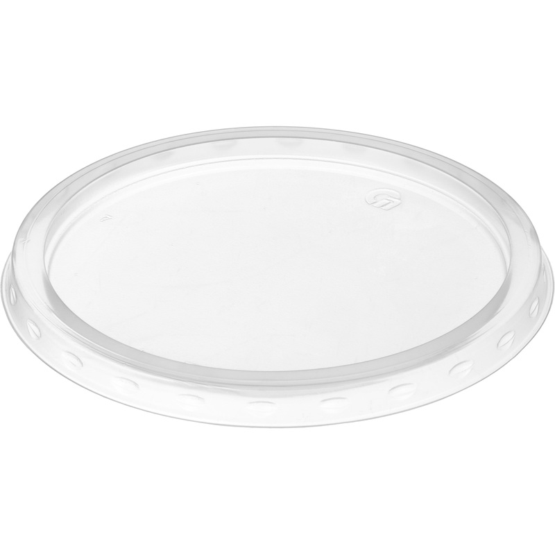 Изображение товара Крышка для контейнера К-115 прозрачная диаметр 115 мм 500 штук в упаковке