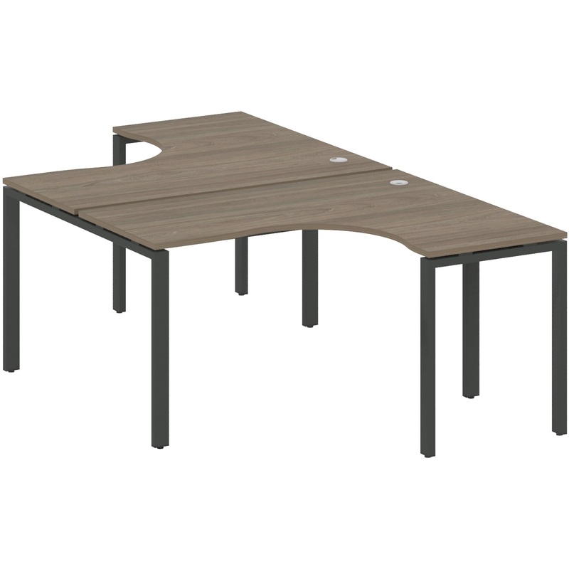 Изображение товара Рабочая станция Metal System Style БП.РАС-СА-2.3 (вяз благородный/антрацит, 1400x2435x750 мм)