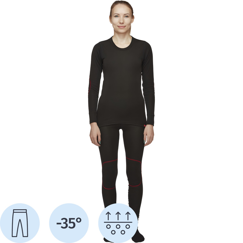 Изображение товара Женские термолегинсы Comazo Activ-35 зимние утепленные Трикотажные черные 46
